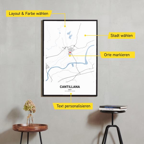 Stadtkarte von Cantillana erstellt auf Cartida