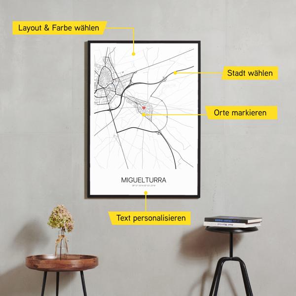 Stadtkarte von Miguelturra erstellt auf Cartida