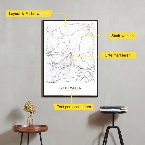 Stadtkarte von Schiffweiler erstellt auf Cartida