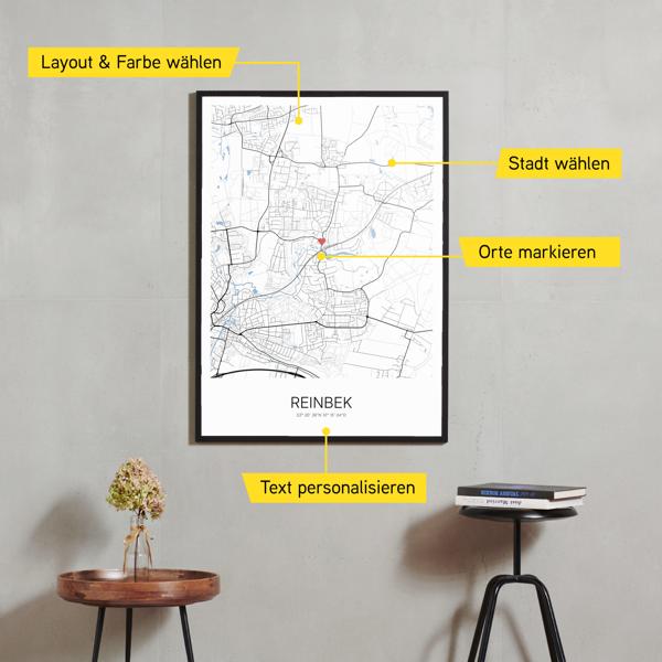 Stadtkarte von Reinbek erstellt auf Cartida