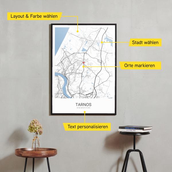 Stadtkarte von Tarnos erstellt auf Cartida