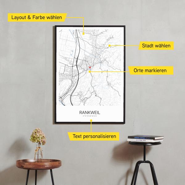 Stadtkarte von Rankweil erstellt auf Cartida