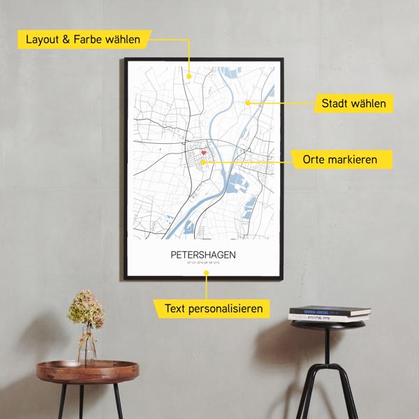 Stadtkarte von Petershagen erstellt auf Cartida