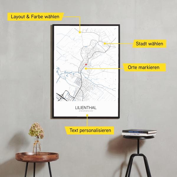 Stadtkarte von Lilienthal erstellt auf Cartida