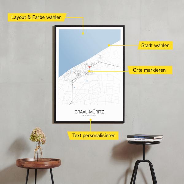 Stadtkarte von Graal-Müritz erstellt auf Cartida