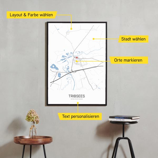 Stadtkarte von Tribsees erstellt auf Cartida