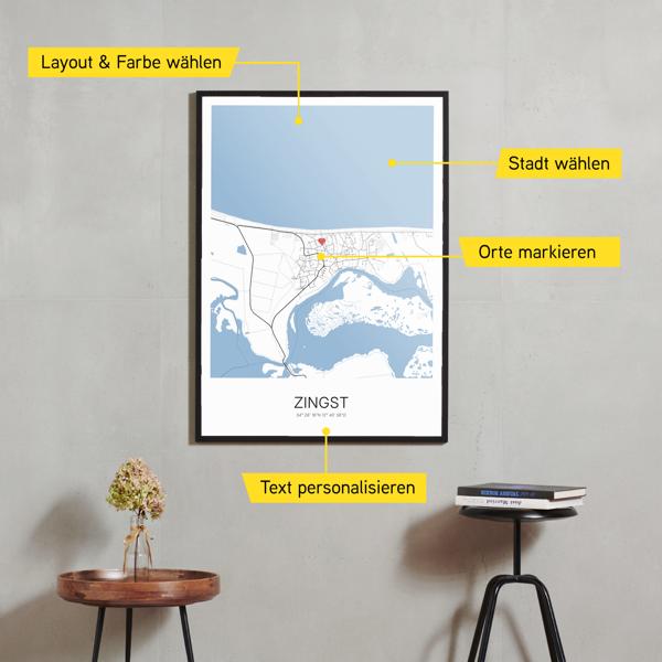 Stadtkarte von Zingst erstellt auf Cartida
