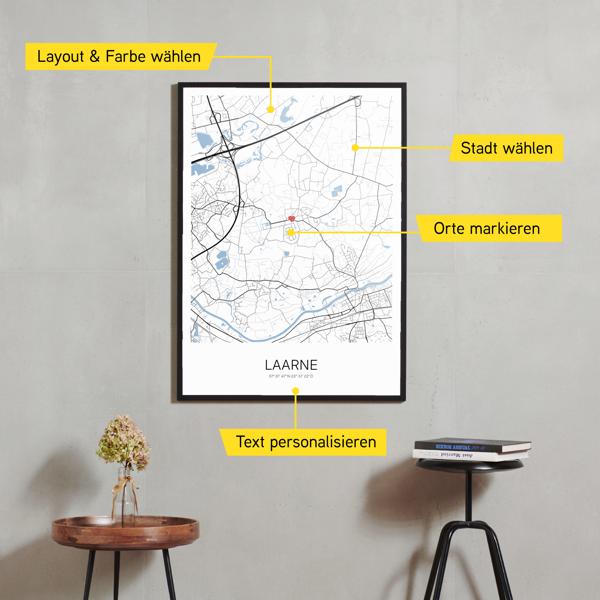 Stadtkarte von Laarne erstellt auf Cartida