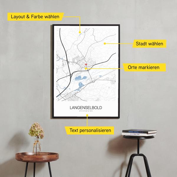 Stadtkarte von Langenselbold erstellt auf Cartida