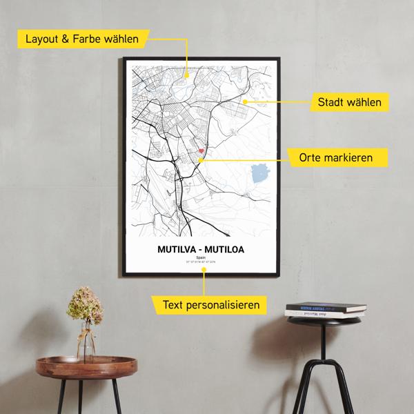 Stadtkarte von Mutilva - Mutiloa erstellt auf Cartida