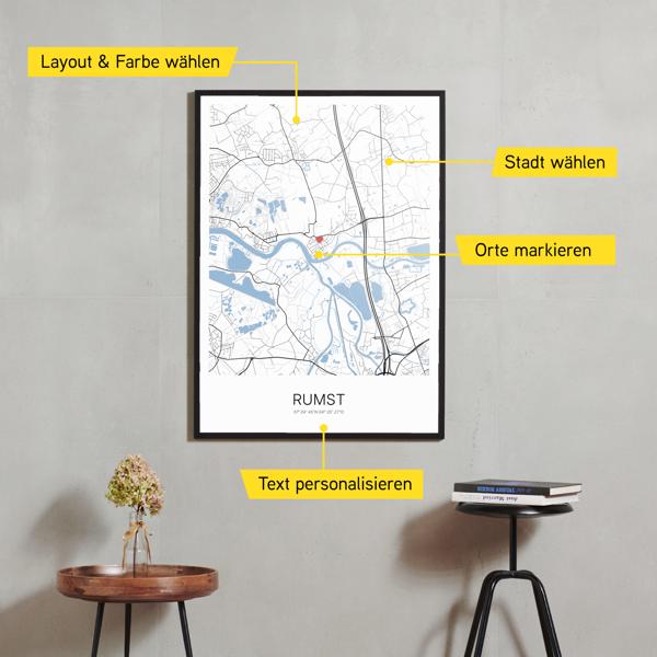 Stadtkarte von Rumst erstellt auf Cartida