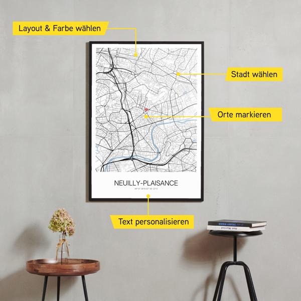 Stadtkarte von Neuilly-Plaisance erstellt auf Cartida