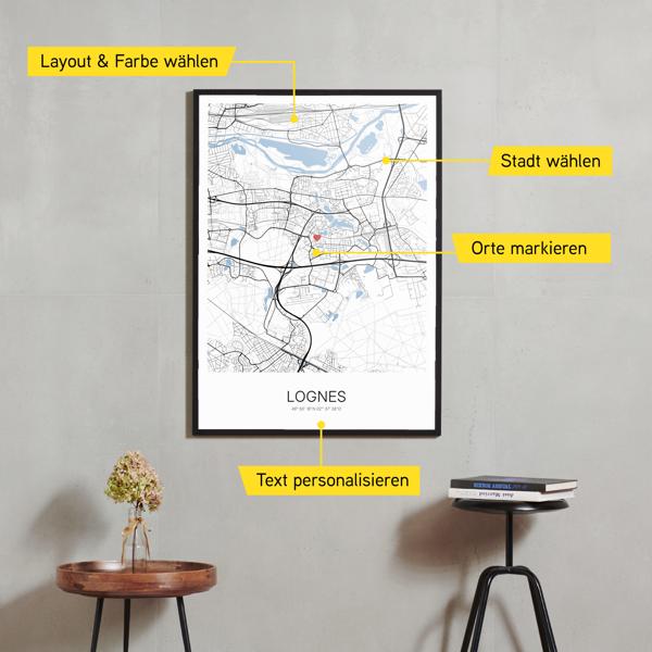 Stadtkarte von Lognes erstellt auf Cartida