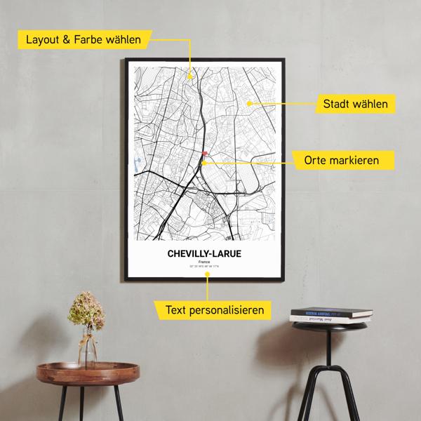 Stadtkarte von Chevilly-Larue erstellt auf Cartida