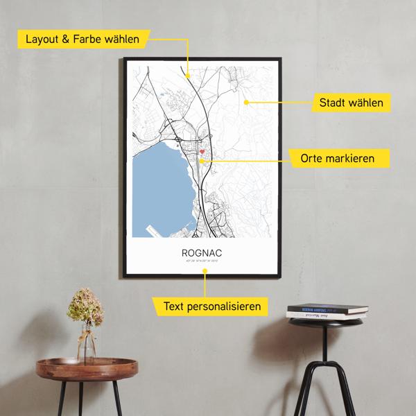 Stadtkarte von Rognac erstellt auf Cartida