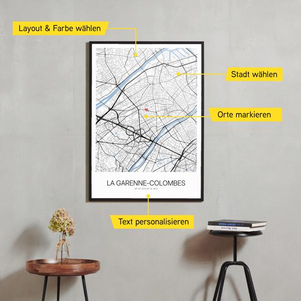 Stadtkarte von La Garenne-Colombes erstellt auf Cartida
