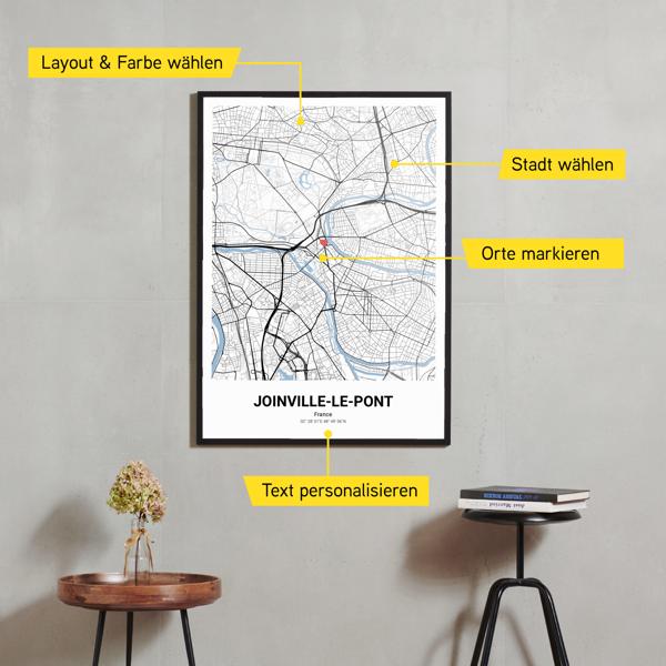 Stadtkarte von Joinville-le-Pont erstellt auf Cartida