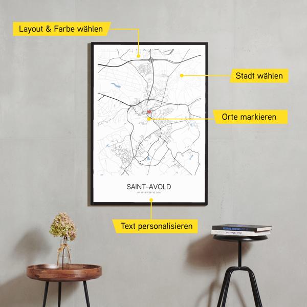 Stadtkarte von Saint-Avold erstellt auf Cartida