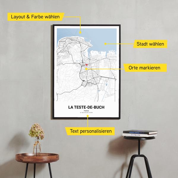 Stadtkarte von La Teste-de-Buch erstellt auf Cartida