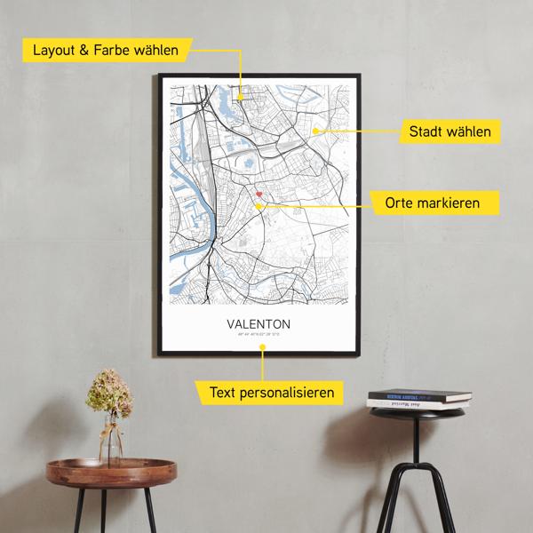 Stadtkarte von Valenton erstellt auf Cartida