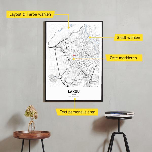 Stadtkarte von Laxou erstellt auf Cartida