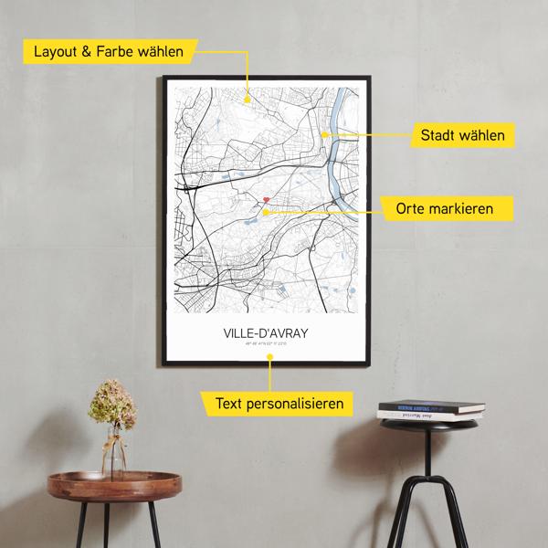 Stadtkarte von Ville-d'Avray erstellt auf Cartida