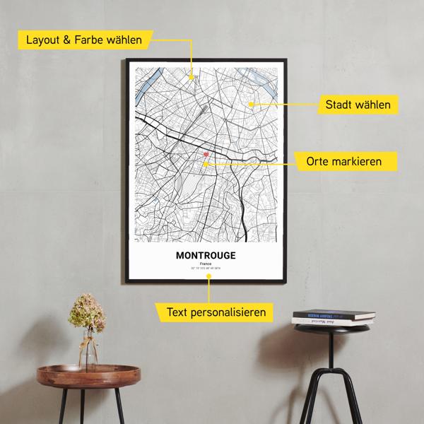 Stadtkarte von Montrouge erstellt auf Cartida