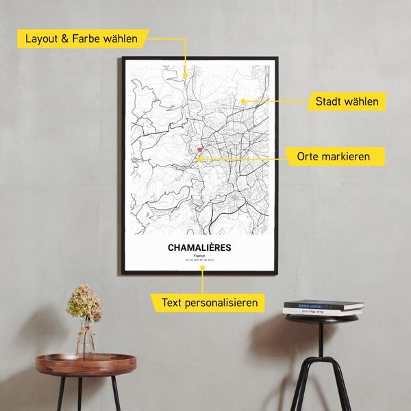 Stadtkarte von Chamalières erstellt auf Cartida