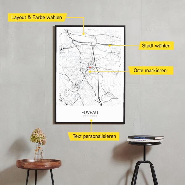 Stadtkarte von Fuveau erstellt auf Cartida