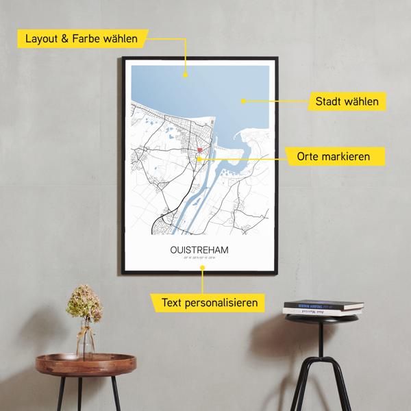 Stadtkarte von Ouistreham erstellt auf Cartida