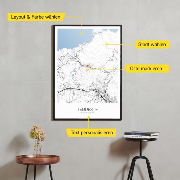 Stadtkarte von Tegueste erstellt auf Cartida