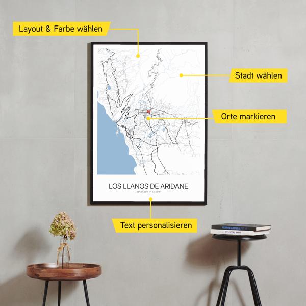 Stadtkarte von Los Llanos de Aridane erstellt auf Cartida