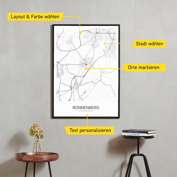 Stadtkarte von Ronnenberg erstellt auf Cartida