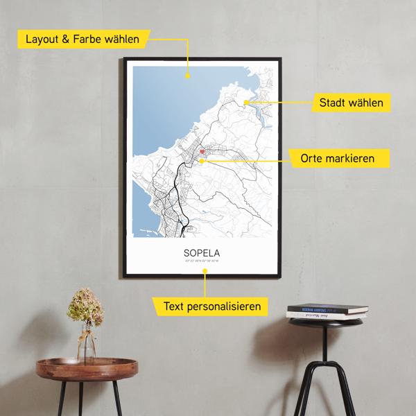Stadtkarte von Sopela erstellt auf Cartida
