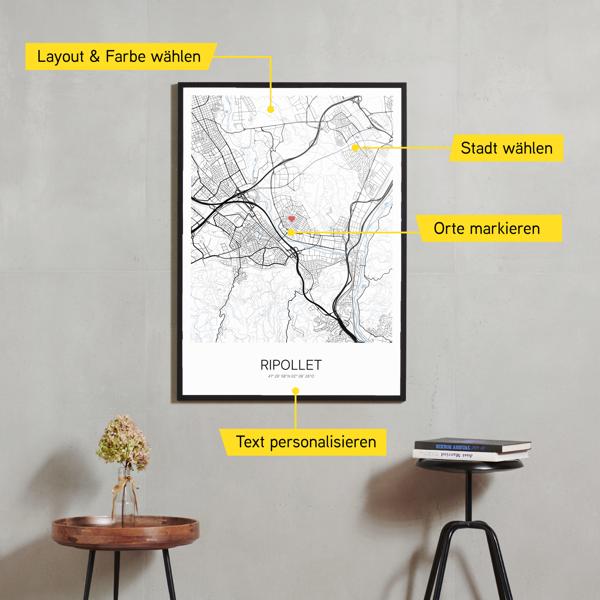 Stadtkarte von Ripollet erstellt auf Cartida