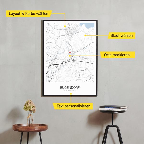 Stadtkarte von Eugendorf erstellt auf Cartida