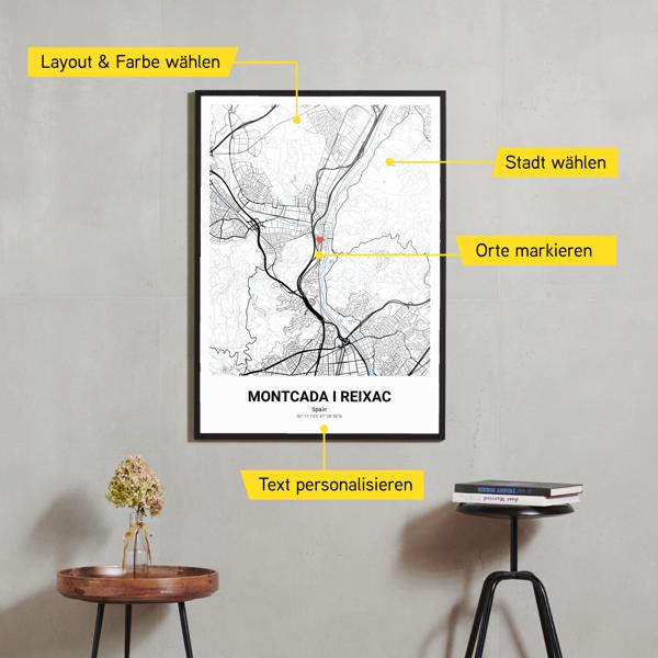Stadtkarte von Montcada i Reixac erstellt auf Cartida