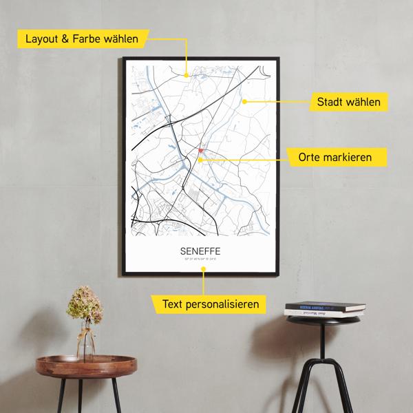 Stadtkarte von Seneffe erstellt auf Cartida