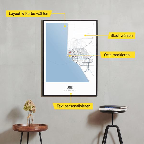 Stadtkarte von Urk erstellt auf Cartida
