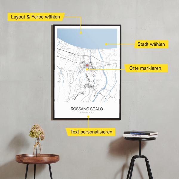 Stadtkarte von Rossano Scalo erstellt auf Cartida