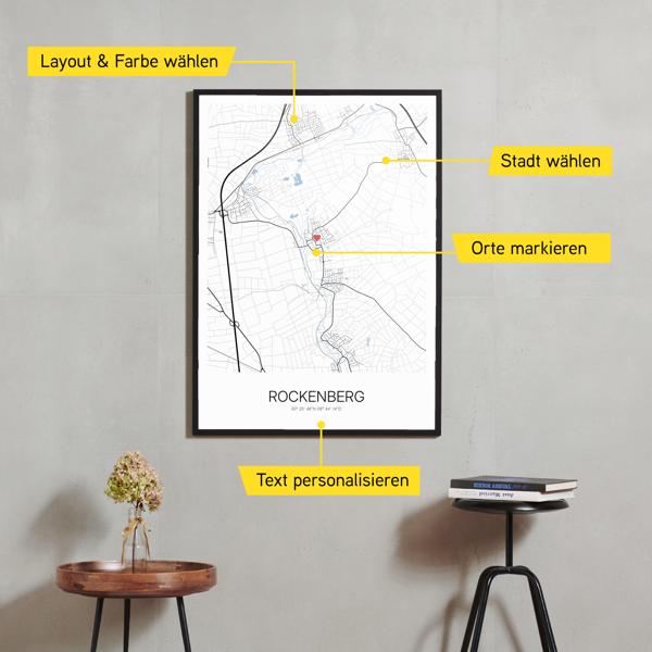 Stadtkarte von Rockenberg erstellt auf Cartida