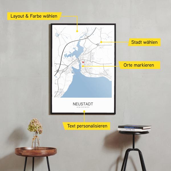 Stadtkarte von Neustadt erstellt auf Cartida