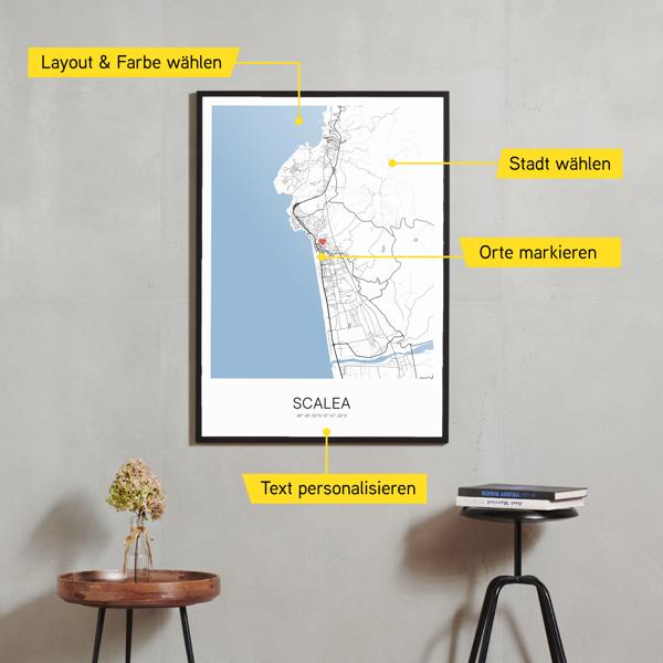 Stadtkarte von Scalea erstellt auf Cartida