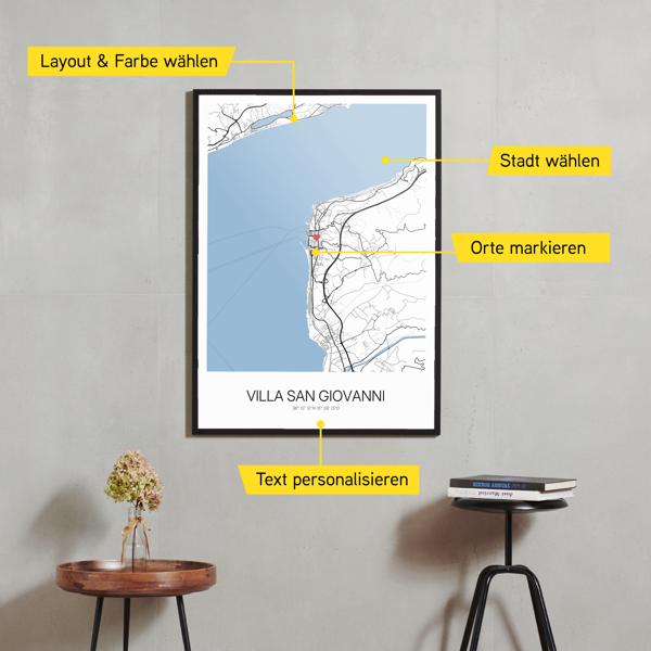 Stadtkarte von Villa San Giovanni erstellt auf Cartida