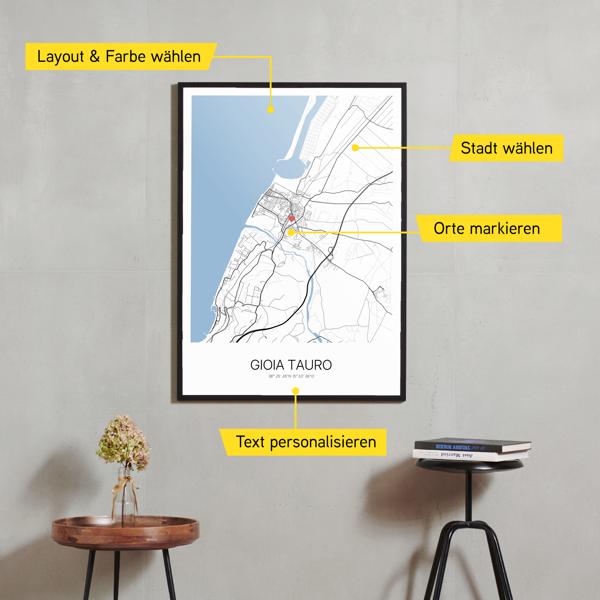 Stadtkarte von Gioia Tauro erstellt auf Cartida