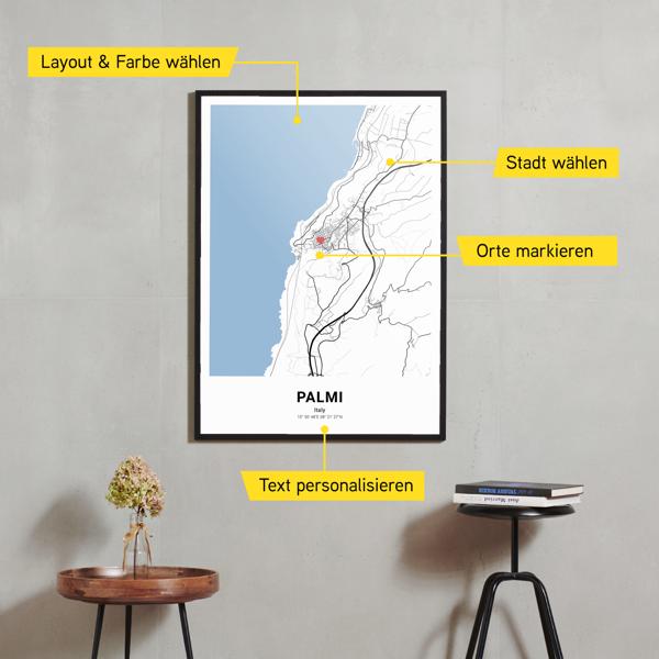 Stadtkarte von Palmi erstellt auf Cartida