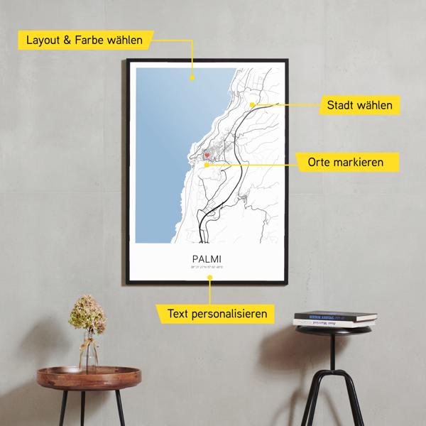 Stadtkarte von Palmi erstellt auf Cartida
