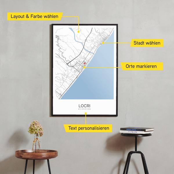 Stadtkarte von Locri erstellt auf Cartida