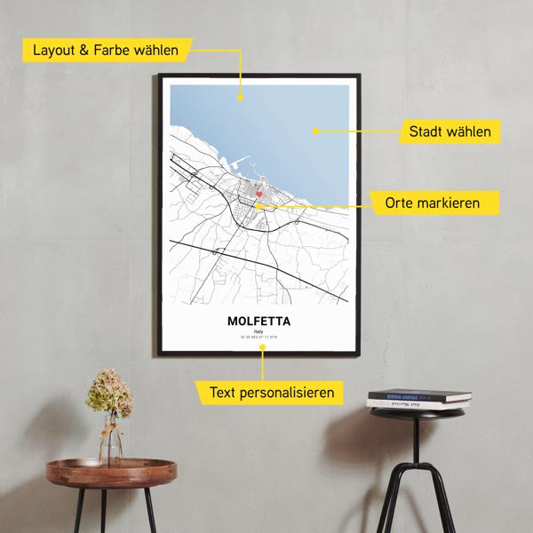 Stadtkarte von Molfetta erstellt auf Cartida