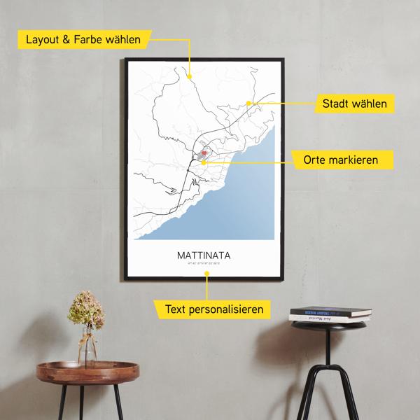 Stadtkarte von Mattinata erstellt auf Cartida